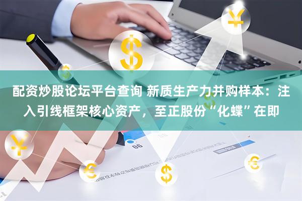 配资炒股论坛平台查询 新质生产力并购样本：注入引线框架核心资产，至正股份“化蝶”在即