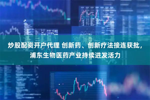 炒股配资开户代理 创新药、创新疗法接连获批，浦东生物医药产业持续迸发活力